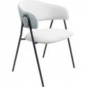 Chaise avec accoudoirs Olina grise Kare Design