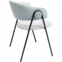 Chaise avec accoudoirs Olina grise Kare Design