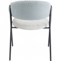 Chaise avec accoudoirs Olina grise Kare Design