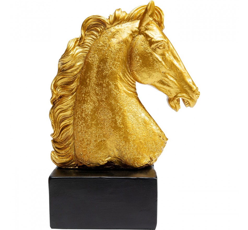 Déco Fidelis buste de cheval doré Kare Design