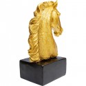 Déco Fidelis buste de cheval doré Kare Design