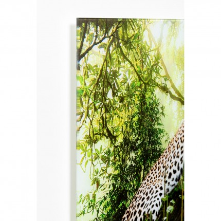 Tableau en verre paradis animaux 150x100cm Kare Design