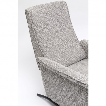 Fauteuil relax Lazy gris Kare Design