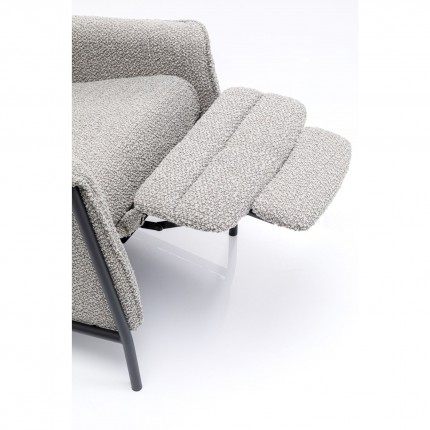 Fauteuil relax Lazy gris Kare Design