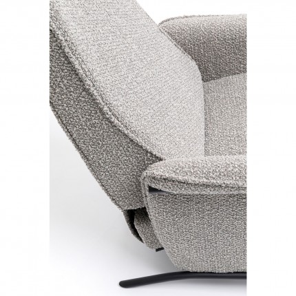 Fauteuil relax Lazy gris Kare Design