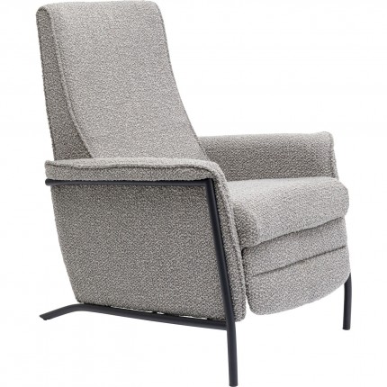 Fauteuil relax Lazy gris Kare Design