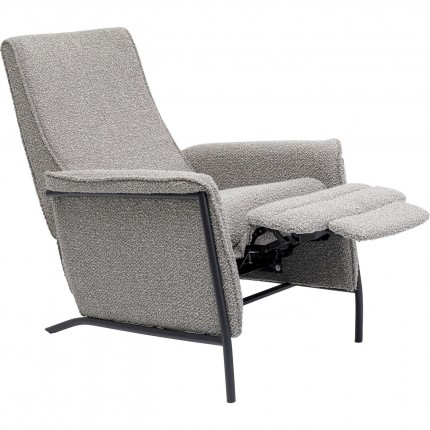 Fauteuil relax Lazy gris Kare Design