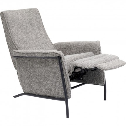 Fauteuil relax Lazy gris Kare Design