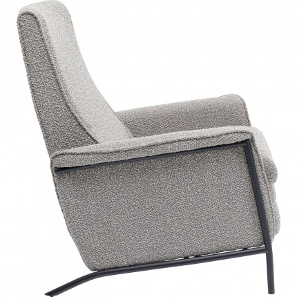 Fauteuil relax Lazy gris Kare Design