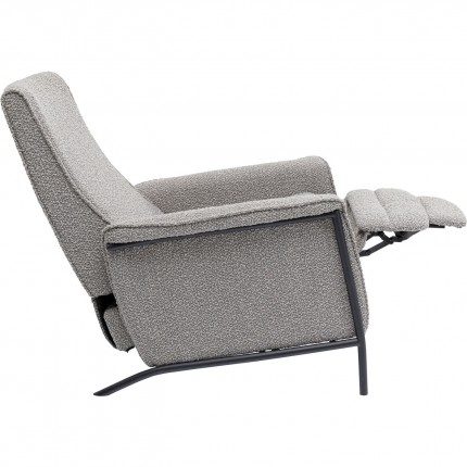 Fauteuil relax Lazy gris Kare Design