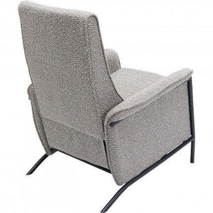 Fauteuil relax Lazy gris Kare Design