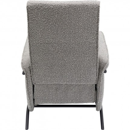 Fauteuil relax Lazy gris Kare Design