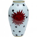 Vase Cohesion bleu soleil rouge 40cm Kare Design