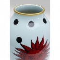 Vase Cohesion bleu soleil rouge 40cm Kare Design
