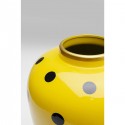 Vase Fatima jaune main rouge 38cm Kare Design