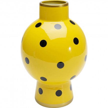 Vase Merina jaune soleil rouge 28cm Kare Design