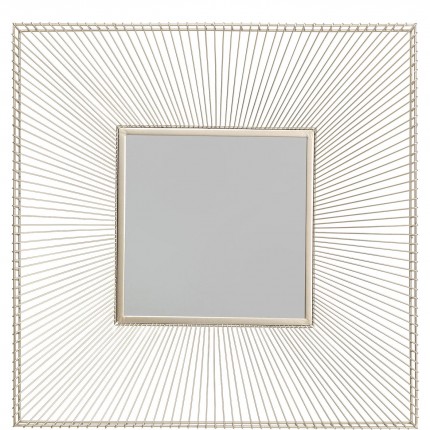 Miroir Dimension carré 91x91cm champagne Kare Design