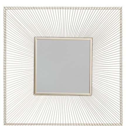 Miroir Dimension carré 91x91cm champagne Kare Design