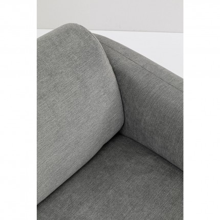 Méridienne droite d'angle canapé Lucca gris Kare Design
