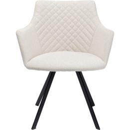 Chaise pivotante Coco crème Kare Design