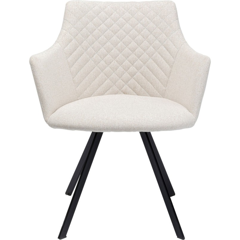 Chaise pivotante Coco crème Kare Design