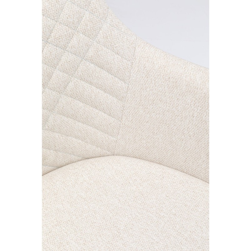 Chaise pivotante Coco crème Kare Design