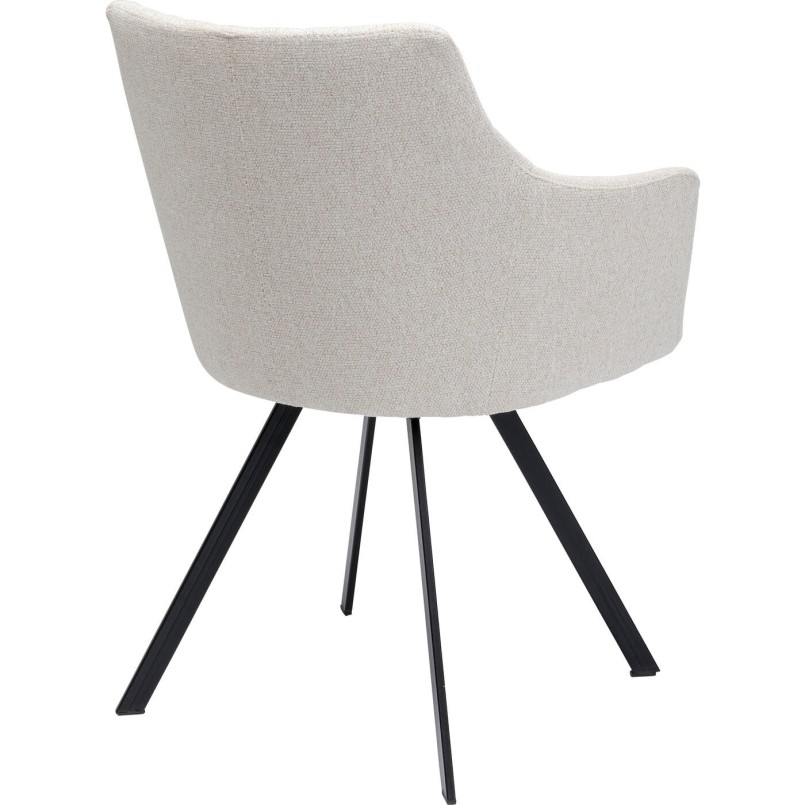 Chaise pivotante Coco crème Kare Design