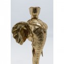 Bougeoir Elephant Head doré 36cm