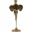 Bougeoir Elephant Head doré 36cm