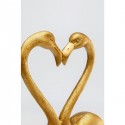 Déco Flamingo Love doré 63cm Kare Design