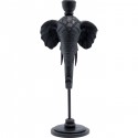 Bougeoir Elephant Head noir 36cm Kare Design