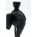 Bougeoir Elephant Head noir 36cm Kare Design