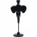 Bougeoir Elephant Head noir 36cm Kare Design