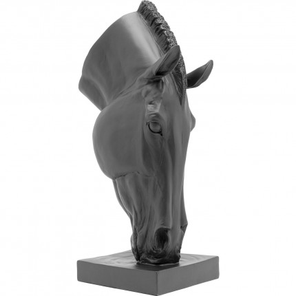 Déco tête de cheval noire 57cm Kare Design