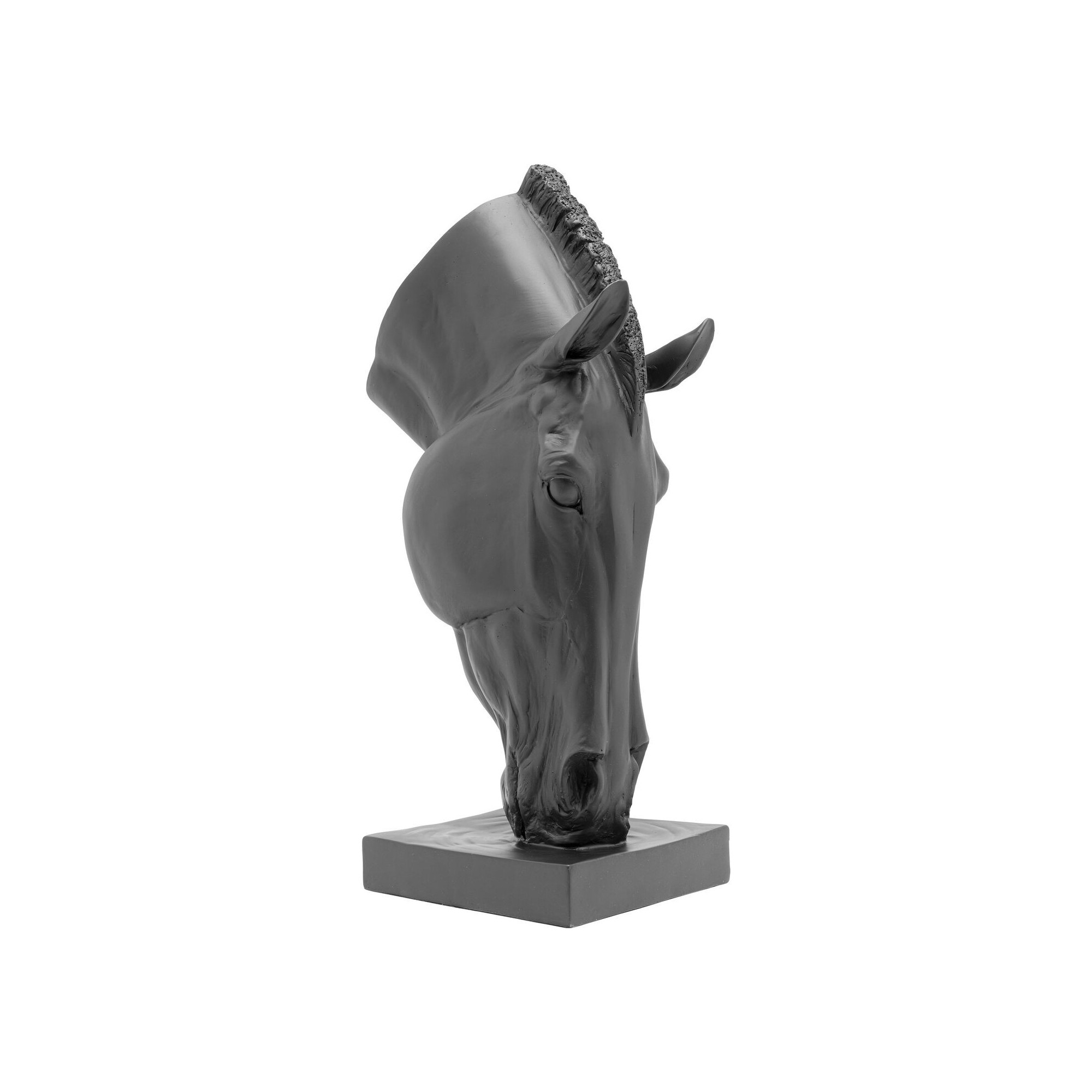 Déco tête de cheval noire 57cm Kare Design