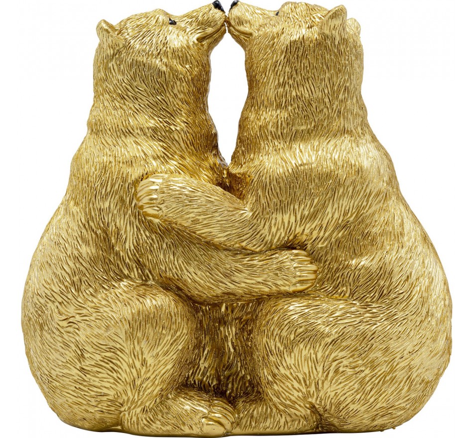 Déco ours dorés couple Kare Design