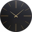 Horloge murale Luca noire 70cm Kare Design