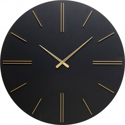 Horloge murale Luca noire 70cm Kare Design