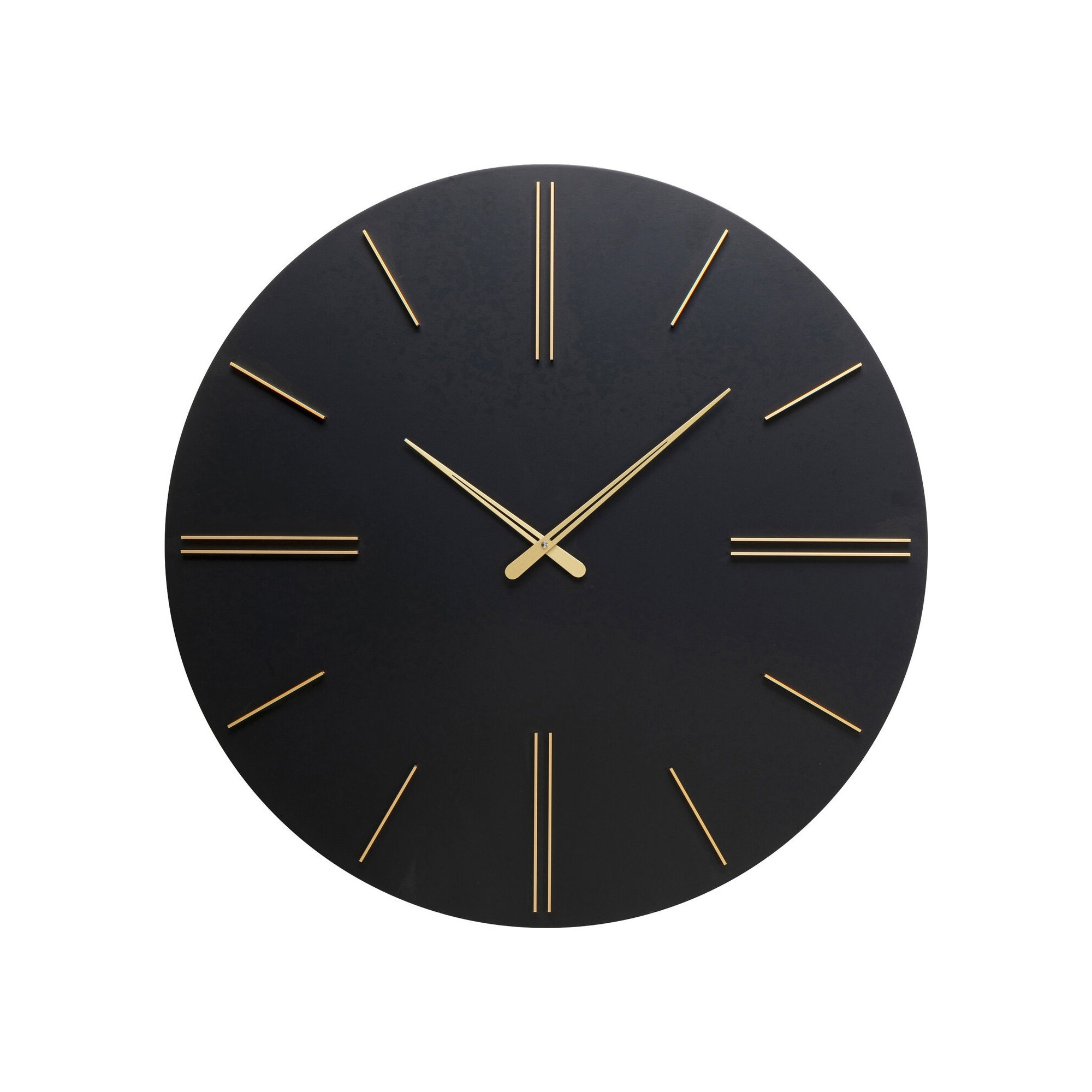 Horloge murale Luca noire 70cm Kare Design