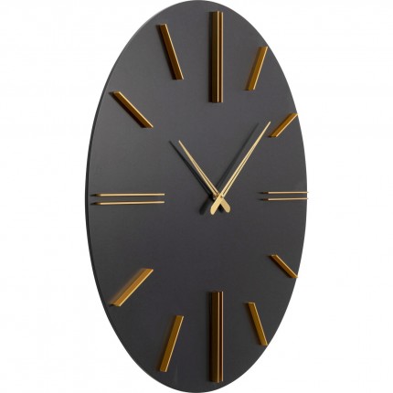 Horloge murale Luca noire 70cm Kare Design