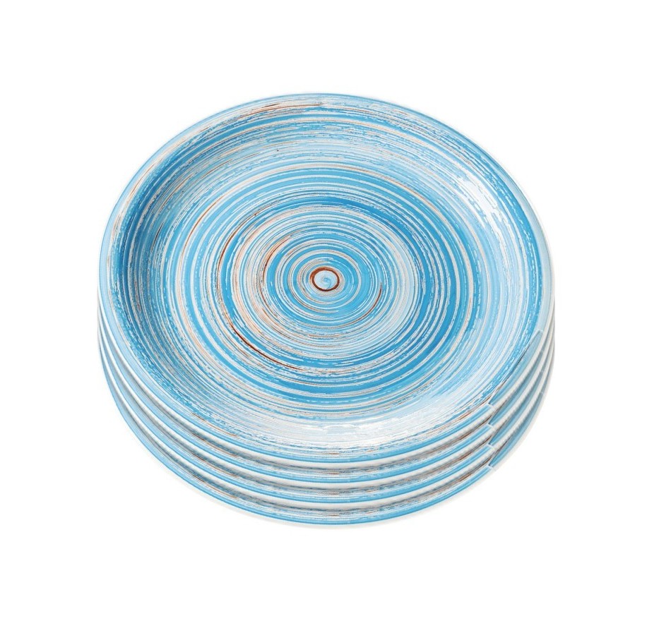 Assiettes Swirl Blue 19cm set de 4 Kare Design