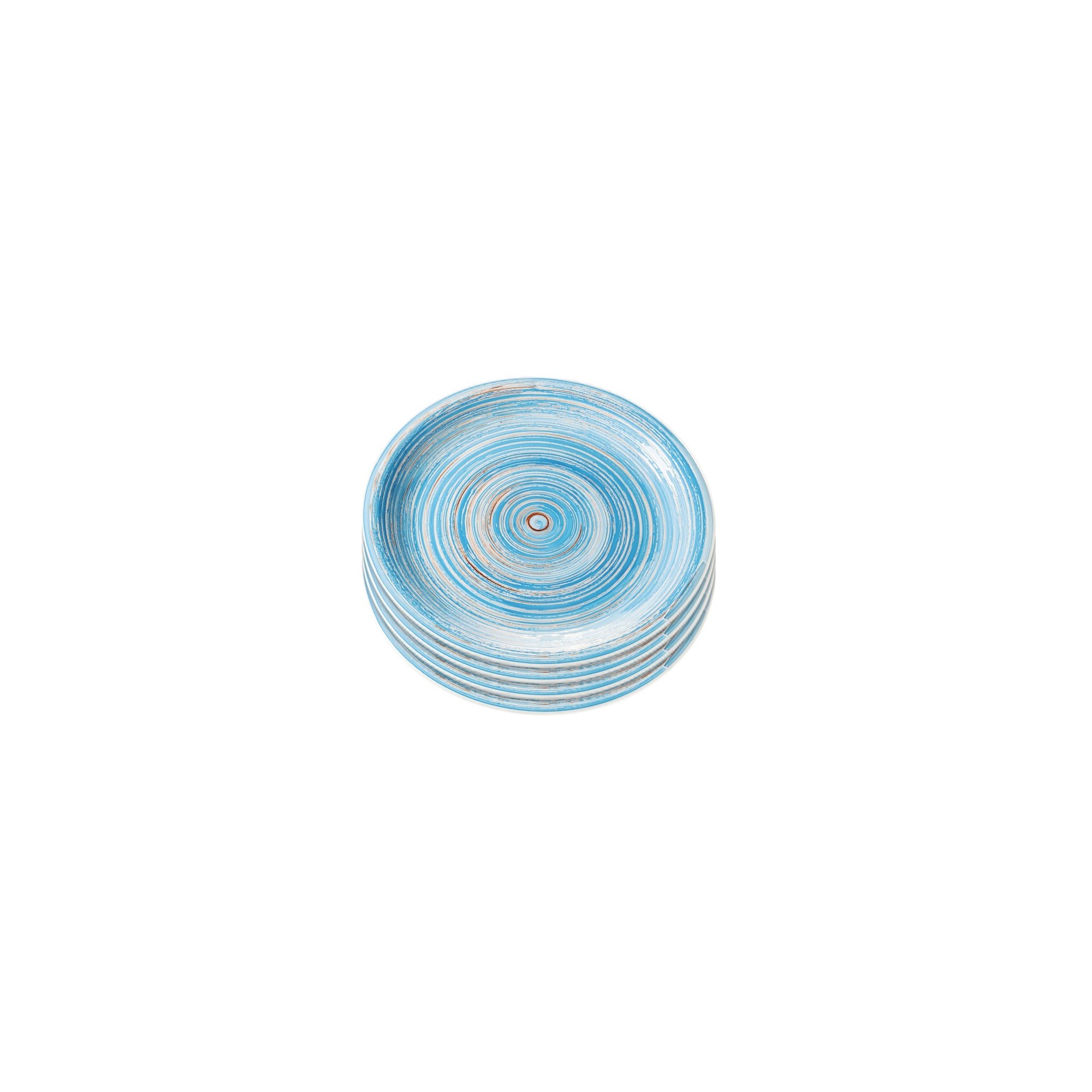 Assiettes Swirl Blue 19cm set de 4 Kare Design