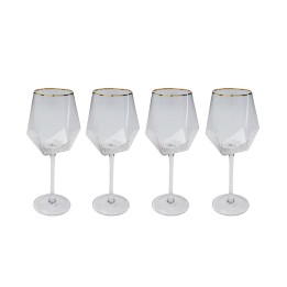 Verre à vin Diamond doré Rim