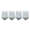 Verres à eau Diamond fumé set de 6 Kare Design