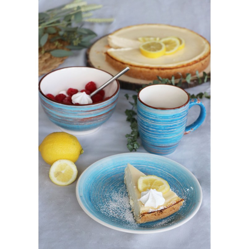 Cereal Bowl Swirl Blue Ø14cm Kare Design