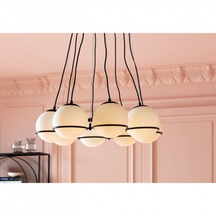 Suspension globes blancs et noirs Kare Design