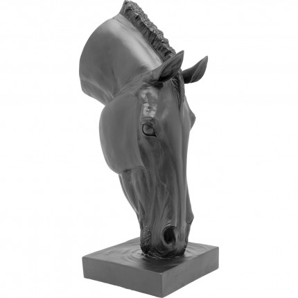 Déco tête de cheval noire 72cm Kare Design