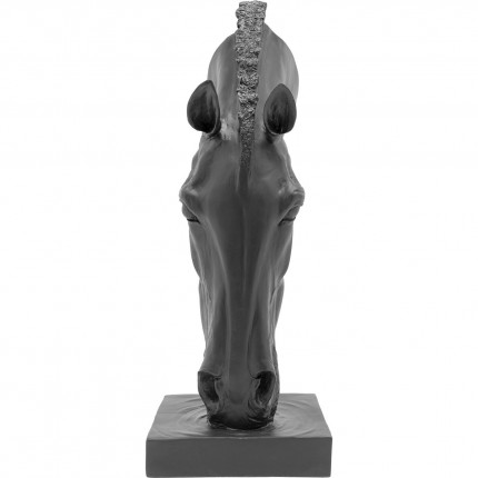 Déco tête de cheval noire 72cm Kare Design