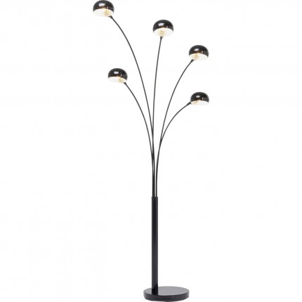 Lampadaire Five Fingers 201cm noir mat Kare Design