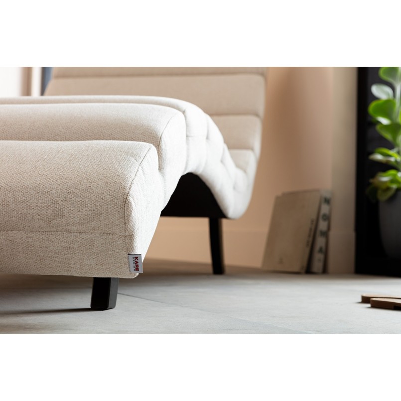 Chaise longue Balou crème 190cm Kare Design